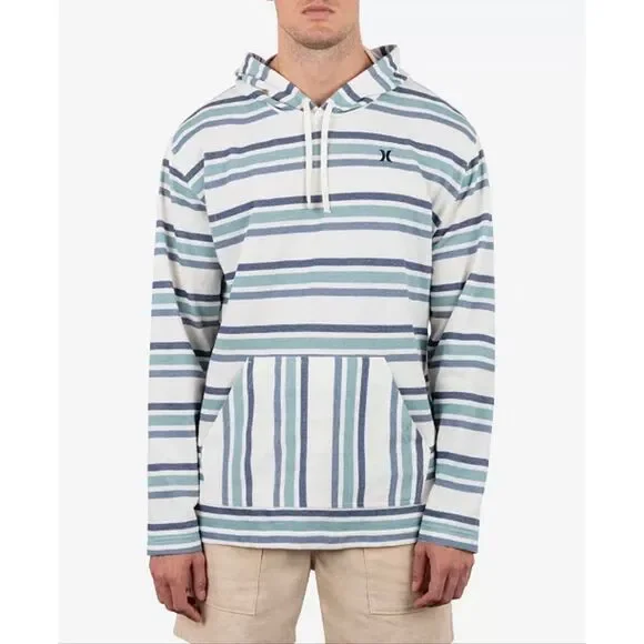 Hurley NWT Artillery Striped OG Hooded Poncho Sweatshirt - Picture 4 of 6